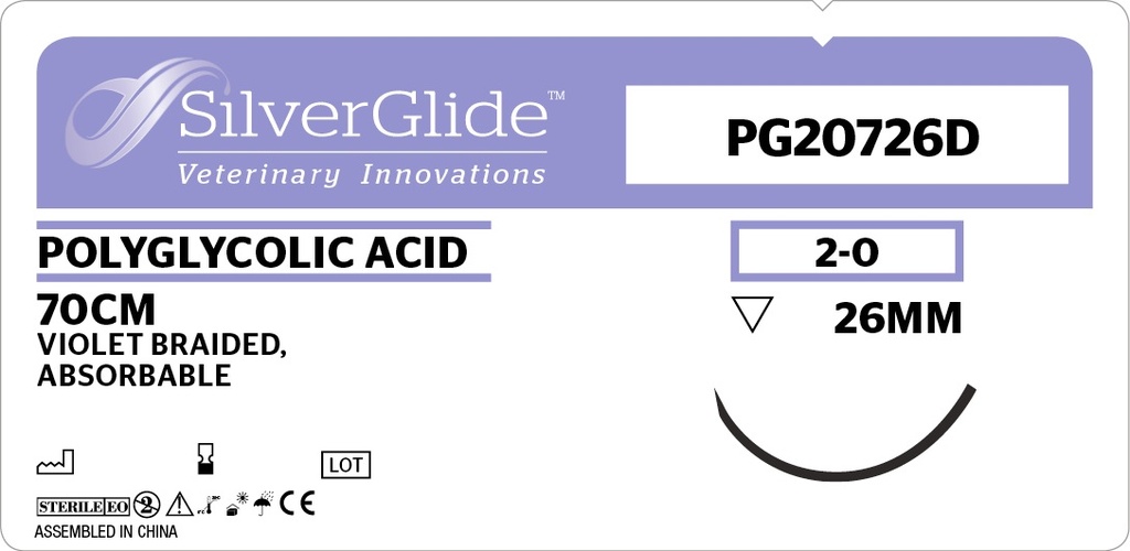Sutur PG20726D Polyglycolic Acid 36 st.