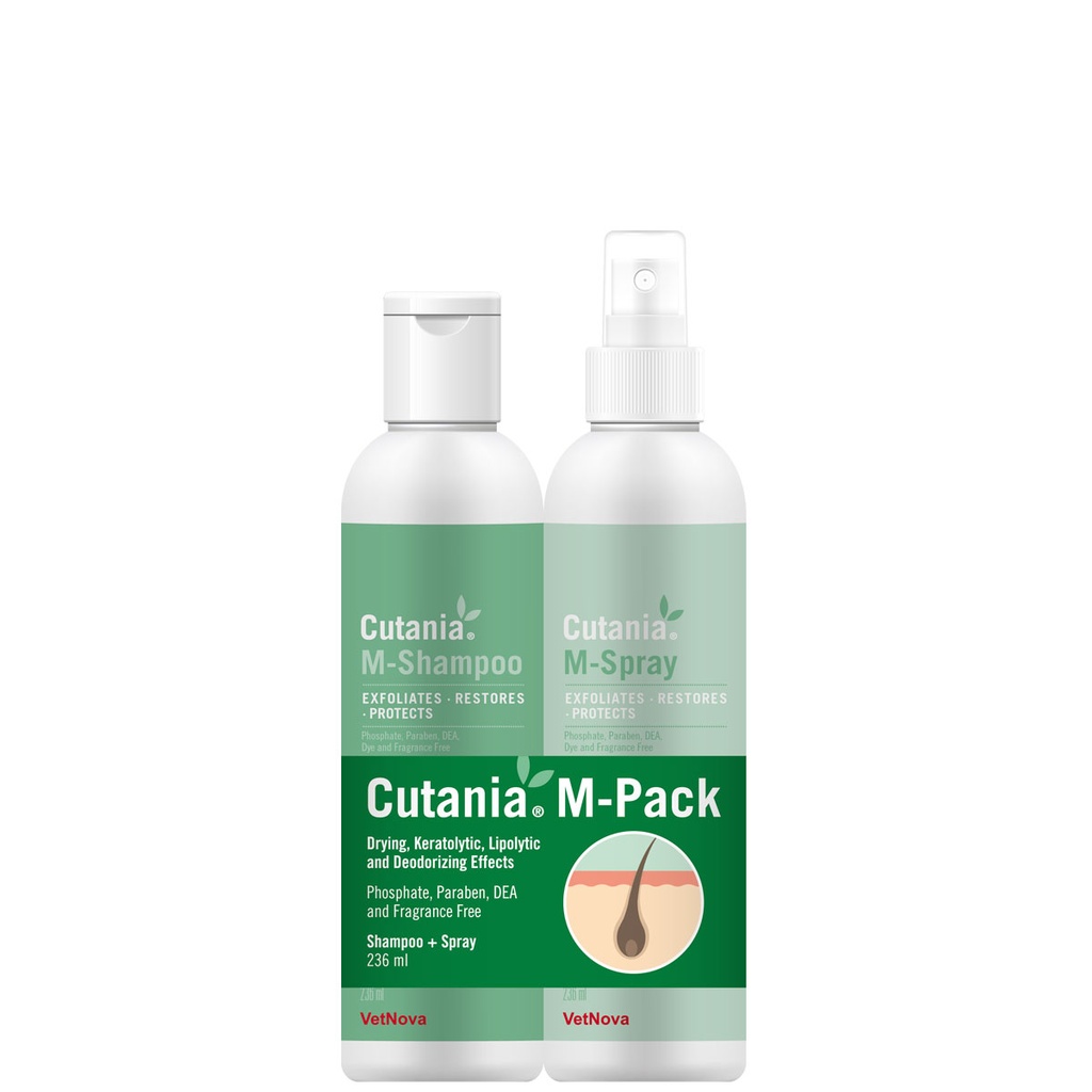 CUTANIA M-Pack (shampoo + spray 2 x 236 ml)