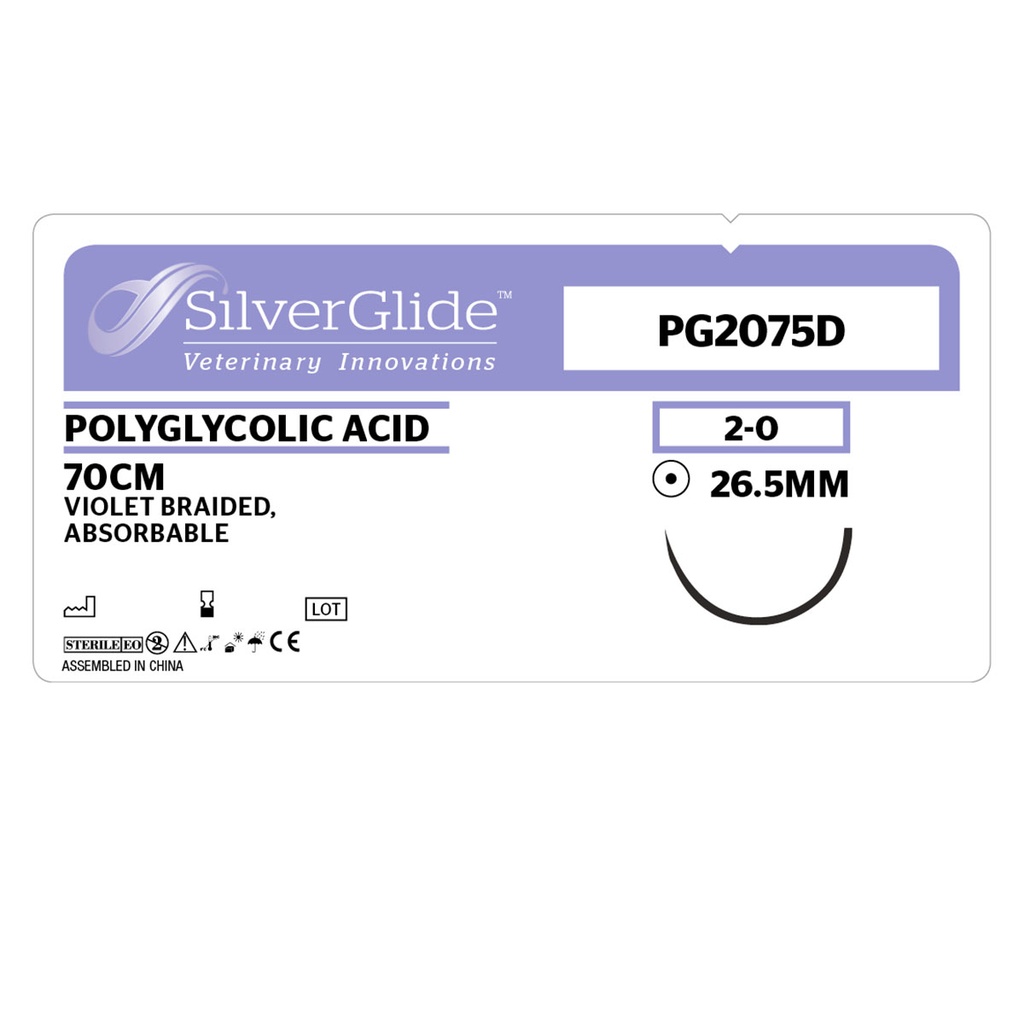 Sutur PG2075D Polyglycolic Acid 36 st.