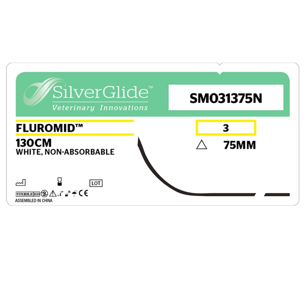 Sutur SMF031375N Fluorescerende Fluomid 12 st.