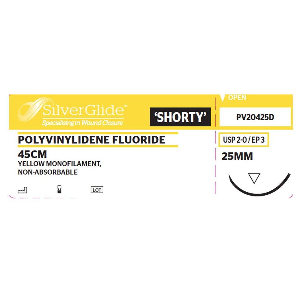 Sutur PV20425D Polyvinylidene Fluoride 36 st.