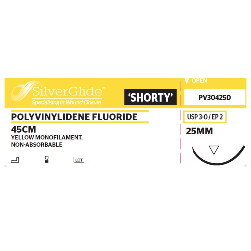 Sutur PV-30425D Polyvinylidene Fluoride 36 st.
