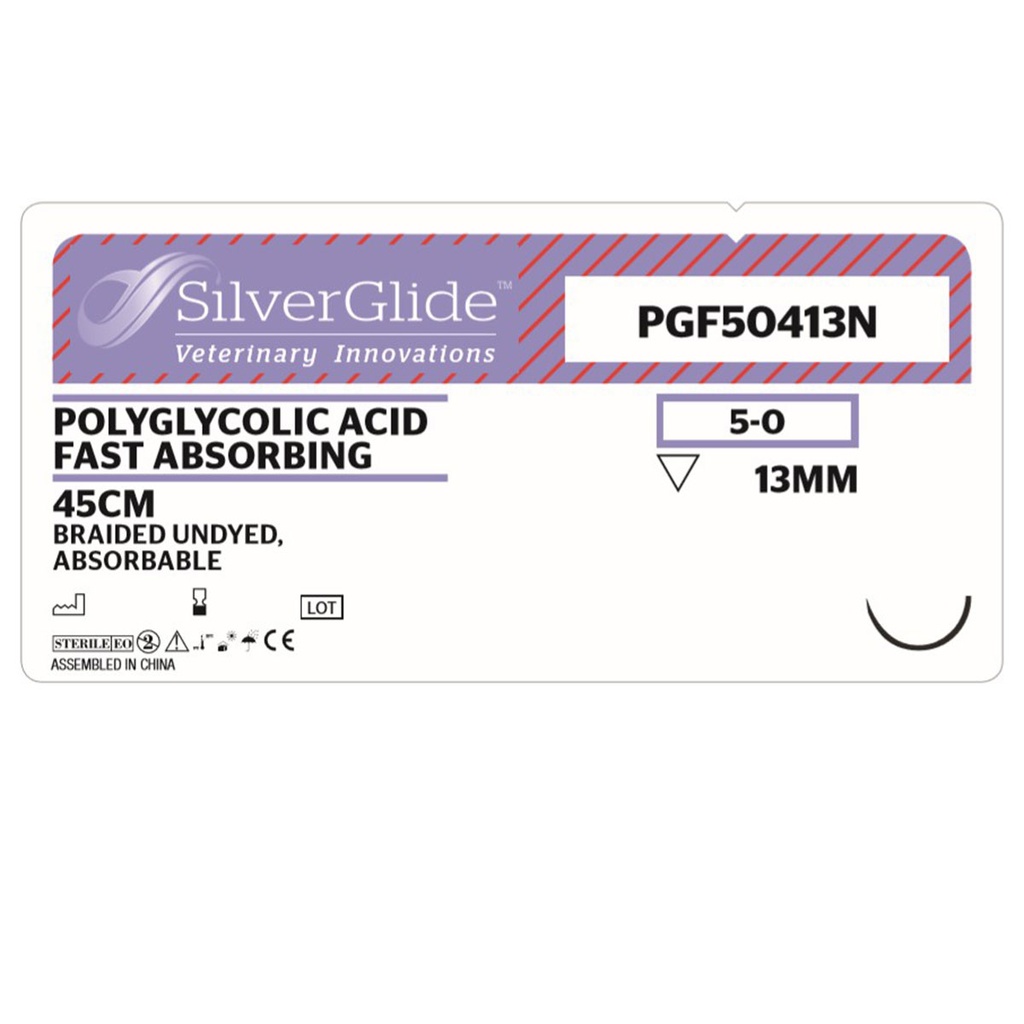 Sutur PGF50413N Polyglycolic Acid 12 st.