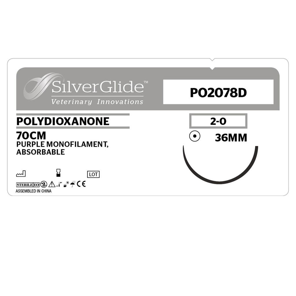 Sutur PO2078D Polydioxanone 36 st.