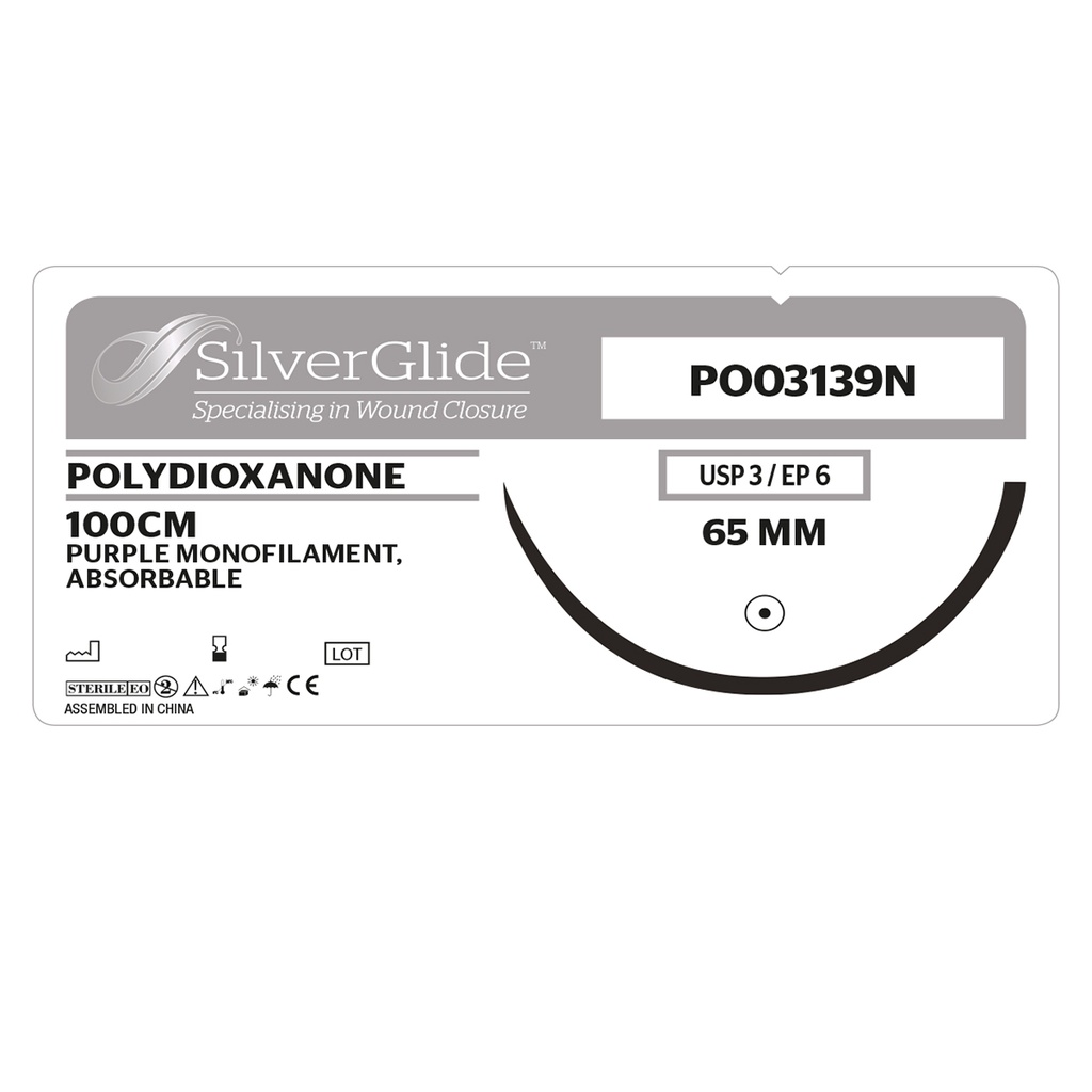Sutur PO03139N Polydioxanone 12 st.