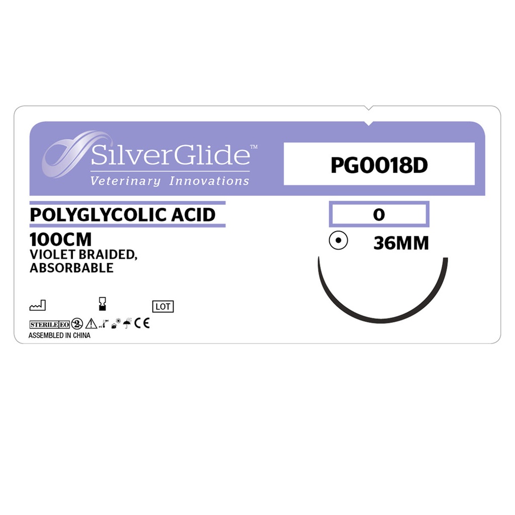 Sutur PG0018D Polyglycolic Acid 36 st.