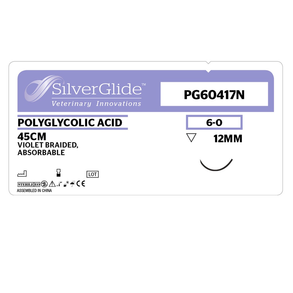 Sutur PG60417N Polyglycolic Acid 12 st.