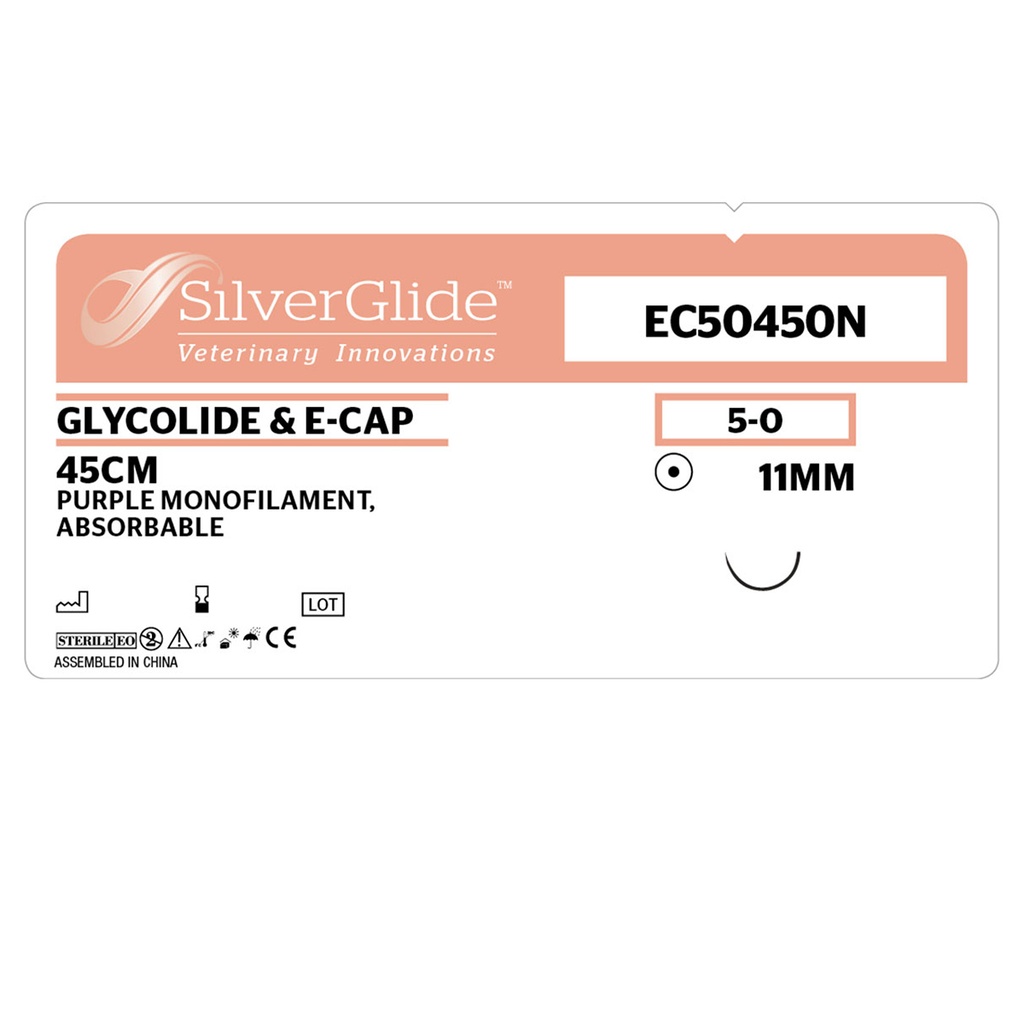 Sutur EC50450N Glycolide & e-Cap 12 st.