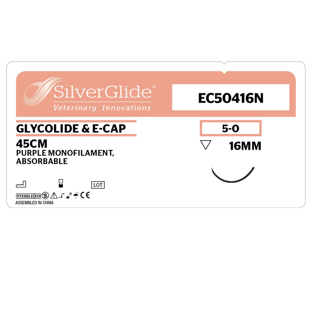 Sutur EC50416N Glycolide & e-Cap 12 st.