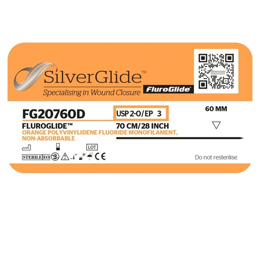 [20388] Sutur FG20760D Orange Polyvinylidene