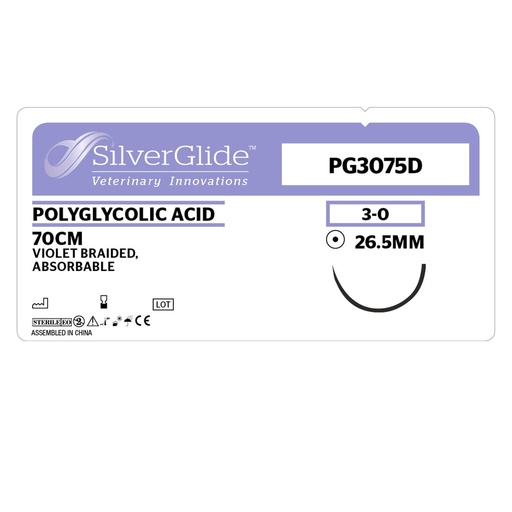 [20461] Sutur PG3075N Polyglycolic Acid 12 st. 