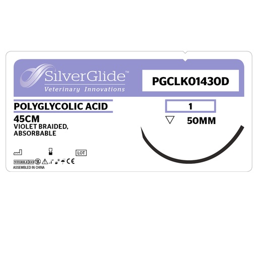 [20213] Sutur PGCLK01430D Polyglycolic Acid 36 st.