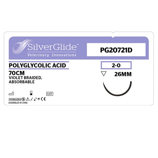 [20223] Sutur PG20721D Polyglycolic Acid 36 st.