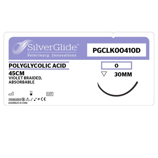 [20212] Sutur PGCLK00410D Polyglycolic Acid 36 st.