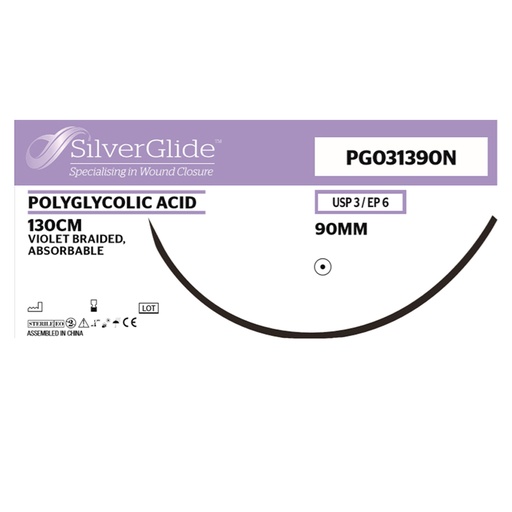 [20235] Sutur PG031390N Polyglycolic Acid 12 st.