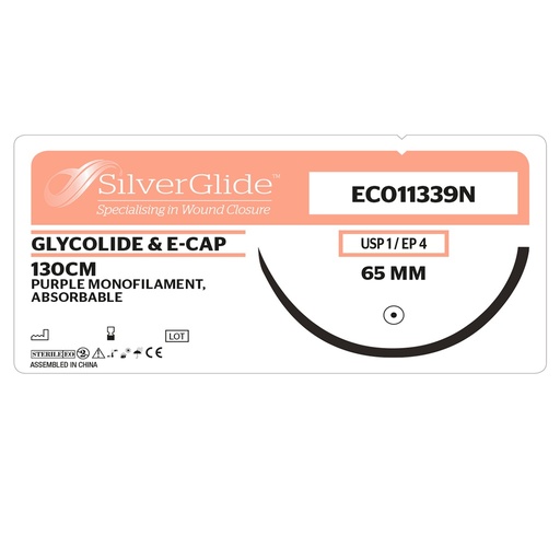 [20262] Sutur EC011339N Glycolide & e-Caprolactone 12 st.