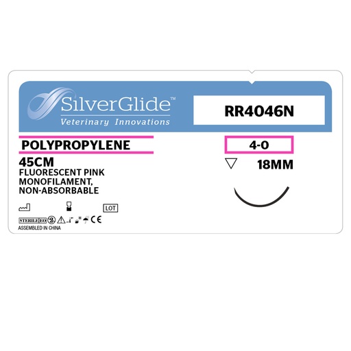 [20266] Sutur RR4046N Pink Polypropylene 12 st.