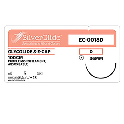[20326] Sutur EC0018D Glycolide & e-Cap 36 st.